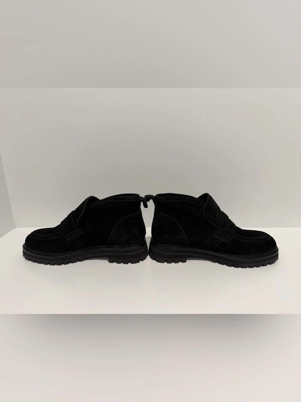 NEW Madewell The Ryder Ankle Boot True Black Suede NY377 Lug Sole size 5.5 and 7